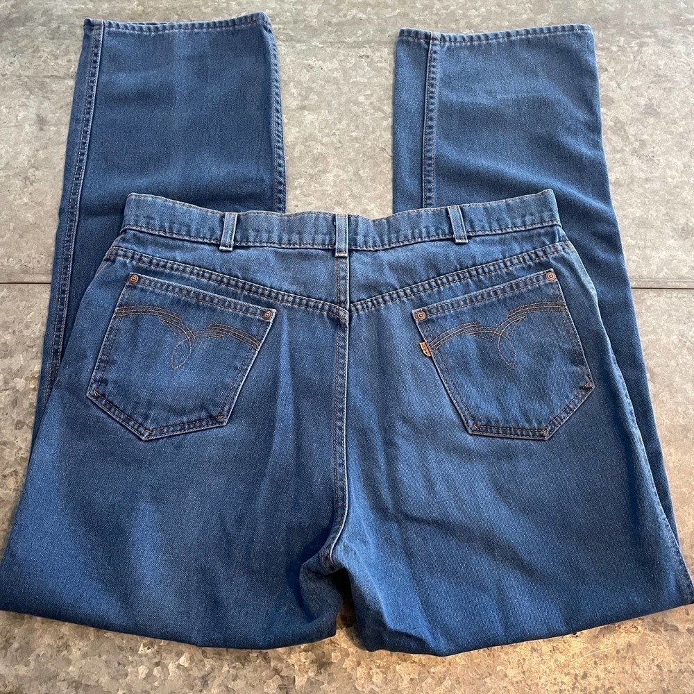 Vintage Levi’s For Men Skosh More Comfort Orange Tab Denim Jeans Mens 36 / 37